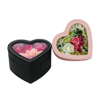 Pecynnu Blwch Rhodd Blodau Rhosyn Custom gyda Ffenestr